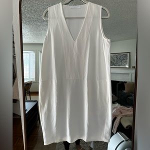 Everlane Poplin V Neck Tank Dress